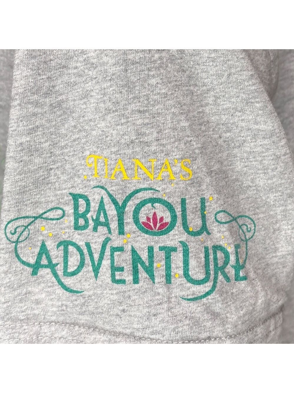 Disney Gray 'Shortcut to the Bayou' Graphic Short Sleeve Cotton Tee Small - Picture 4 of 6